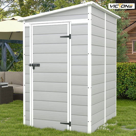 5x4 FT Plastic Outdoor Storage Shed