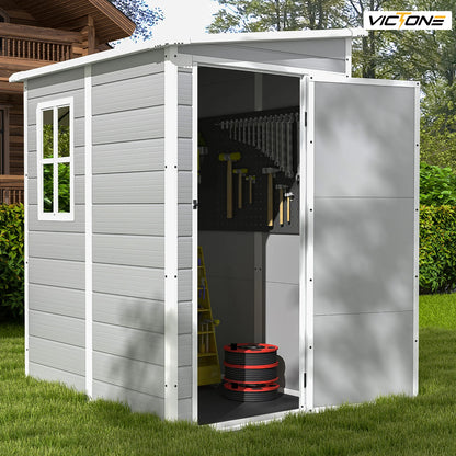 5x4 FT Plastic Outdoor Storage Shed