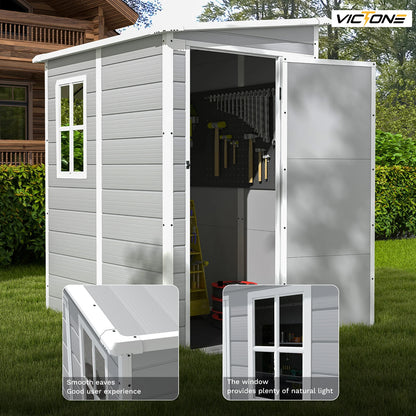 5x4 FT Plastic Outdoor Storage Shed