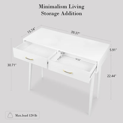 Office Or Bedroom, 4-Leg Vanity Desk.