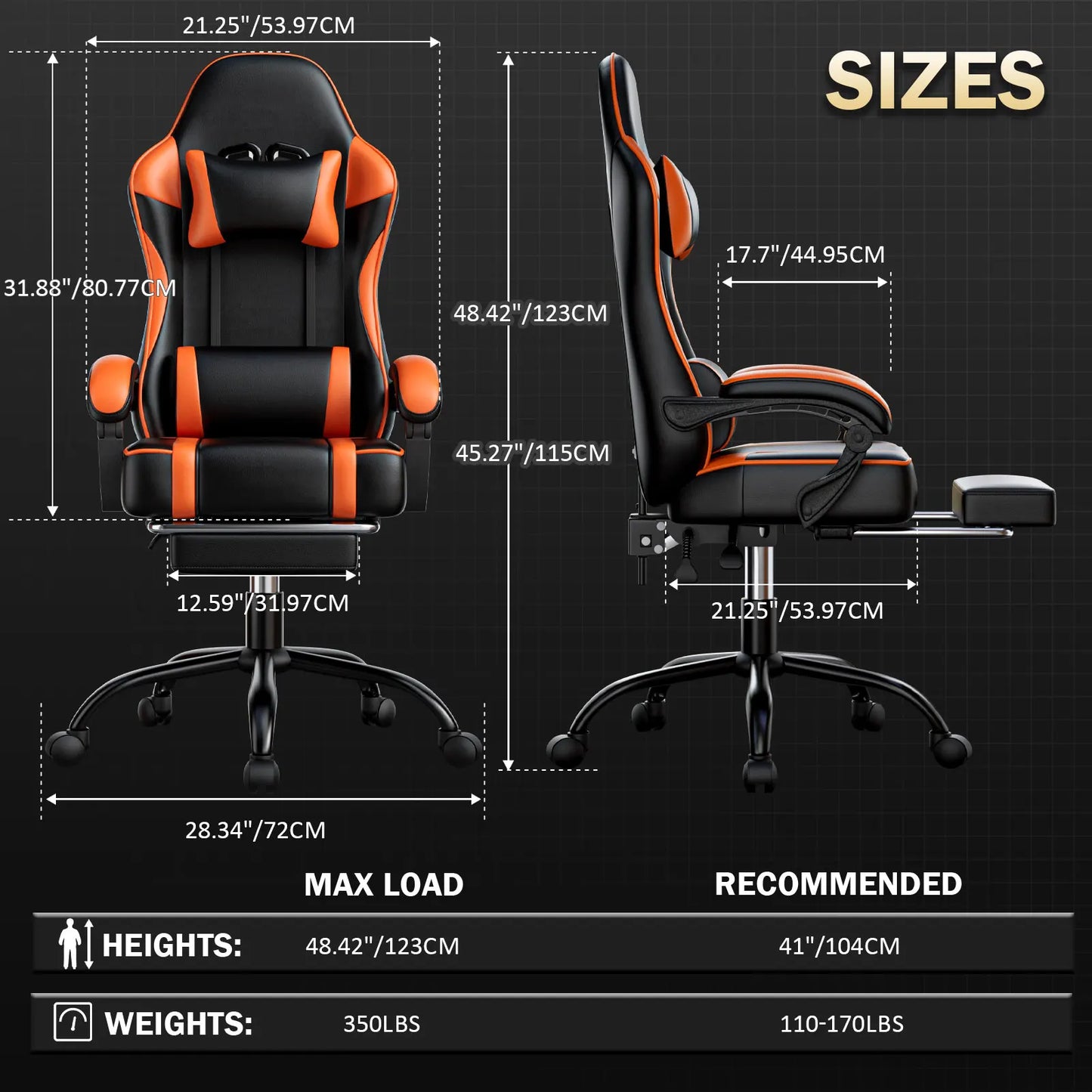 Reclining Leather Video Game, Office Desk Chair