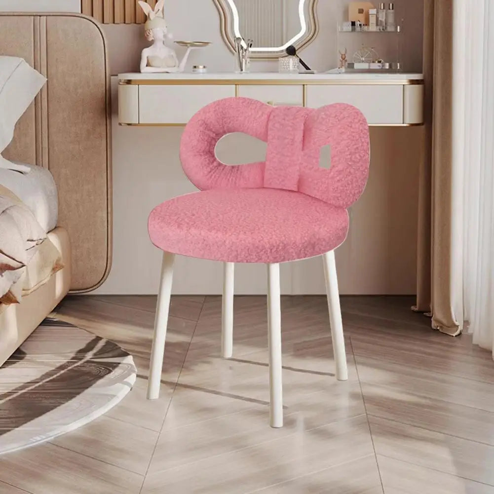 Vanity Stool For Women, Girls Bedroom Makeup Chair.