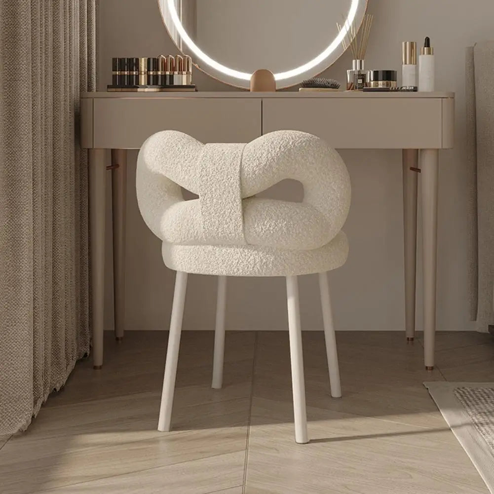 Vanity Stool For Women, Girls Bedroom Makeup Chair.