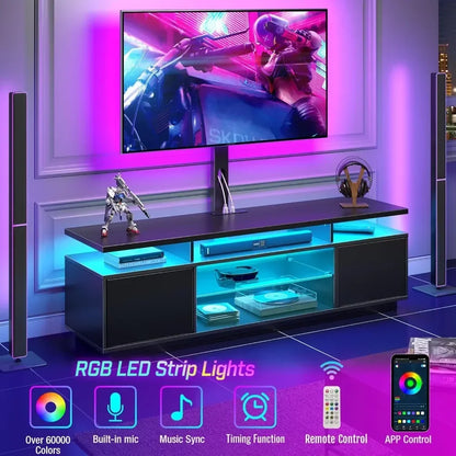 TV Stand Leds For Living, And Bedroom Storage.