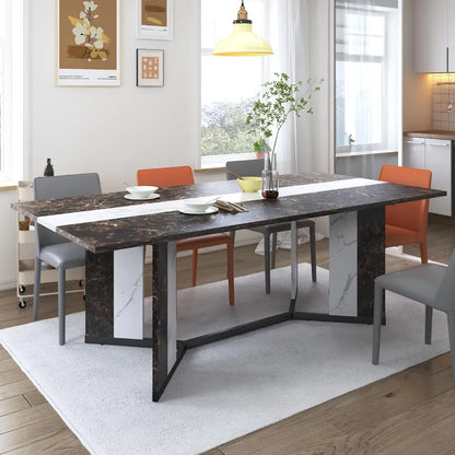 71 Inch Dining Table for 6 People,