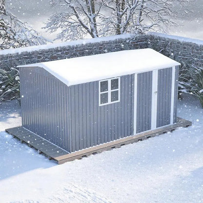 XL Heavy-Duty Steel Storage Shed 8x12 Ft