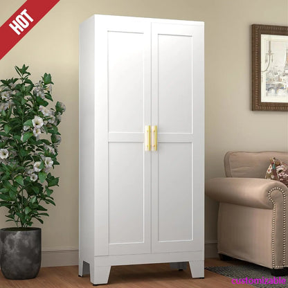 Metal 61.02"Kitchen Pantry Storage Cabinets With Shelvs.