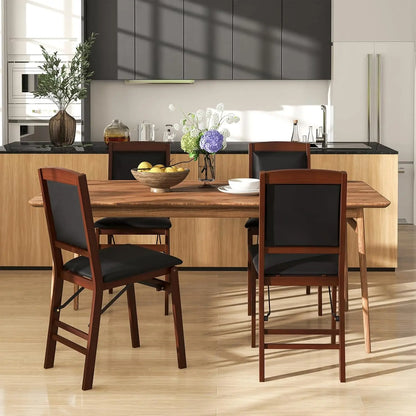 Folding Dining Chairs Set of 2, Foldable Wood Kitchen Chairs.
