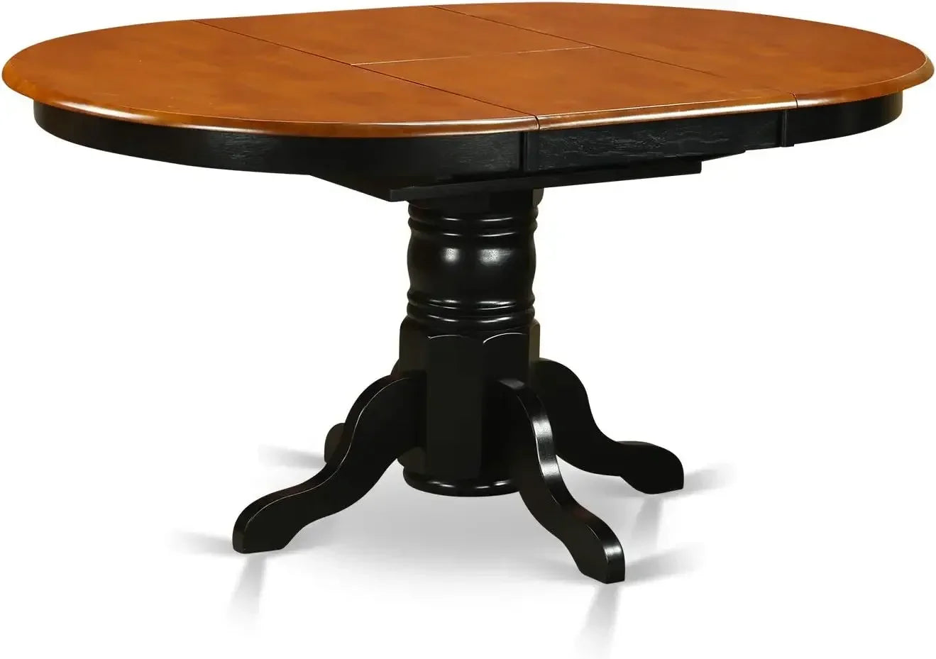 Oval Kitchen Table With Butterfly Leaf And 6  Chairs, 42x60 Inch
