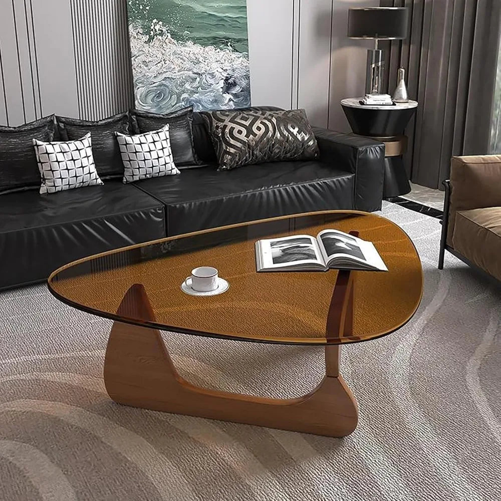 Contemporary Glass Coffee Table For Mid-Century Living Rooms
