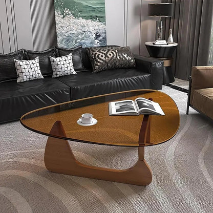 Contemporary Glass Coffee Table For Mid-Century Living Rooms