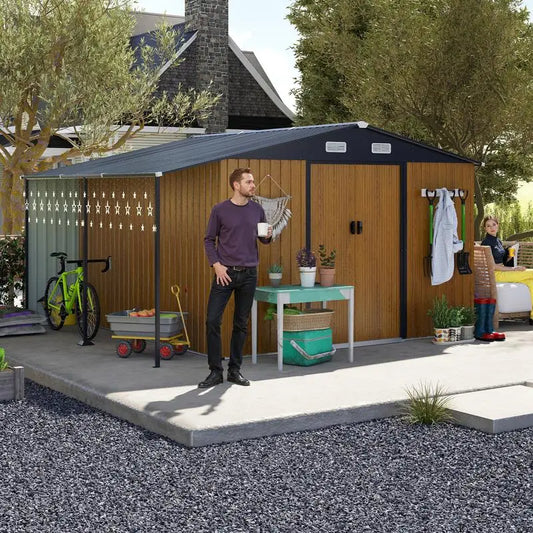 10x12 Ft Outdoor Metal Shed